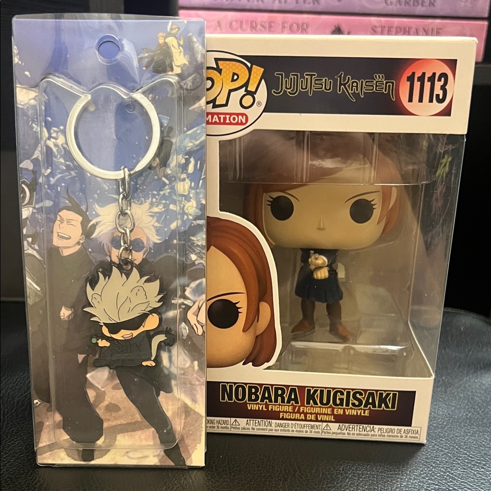 Funko Pop Animation Nobara Kugisaki with Satoru Gojo Keychain